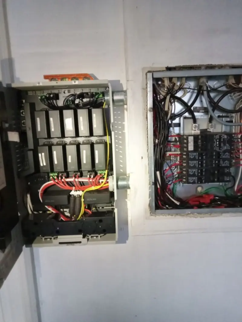Electrical panel upgrade completed for Security Camera Wiring in Eastern Goleta Valley
